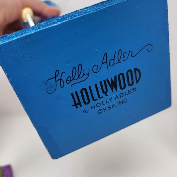 2 Kurt Adler Multi Colored Glitter Whimsical Christmas Nutcrackers 13.5" 2016 - Picture 15 of 16